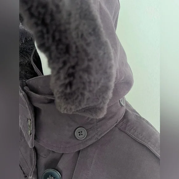 Comptoir Des Cotonniers women’s Purple Trench Coat with warm layer small $650 - Picture 5 of 16